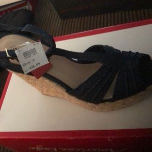 American Eagle denim wedges